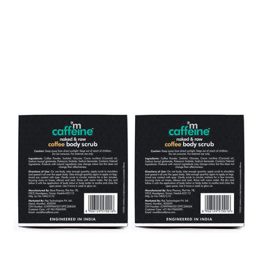 mcaffeine Exfoliating Coffee Body Scrub For Soft-Smooth Skin&Tan Removal|Unisex Body Scrub|De-Tan Bathing Scrub With Coconut Oil,Removes Dirt&Dead Skin|All Skin Types-Combo Saver Pack Of 2(200Gm)